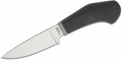 LionSteel WL1 GBK Fixed knife m390 blade BLACK G10 handle, Ti guard, leather sheath
