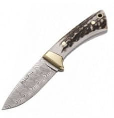 Muela COL-7DAM 70mm full tang,Stainless steel Damascus blade, stag scales