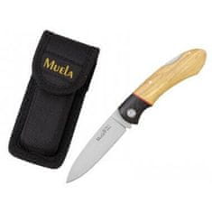 Muela GT-8M.OL 80mm lockback blade,olive wood and black micarta scales