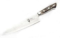 Muela GYUTO-21DAM.M 210mm full tang blade, Damascus VG10, black Micarta scales