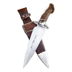 Muela PODENCO 245mm blade, sterling silver guard and medal on crown (HOUND DOG)