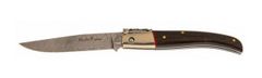 Muela PQ-9DAM 85mm Stainless steel Damascus blade, African blackwood granedille