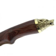 Muela WOLF-16R 160 mm blade,rosewood pakkawood,brass guard and wolf head cap