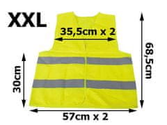 Sobex Reflexná cestná výstražná vesta žltá xxl