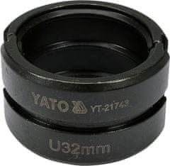 YATO Náhradné čeľuste k lisovacím kliešťam YT-21735 typ U 32mm