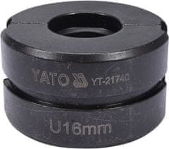 YATO Náhradné čeľuste k lisovacím kliešťam YT-21735 typ U 16mm