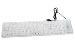 Sobex Silikónová gumová klávesnica biela usb numerická