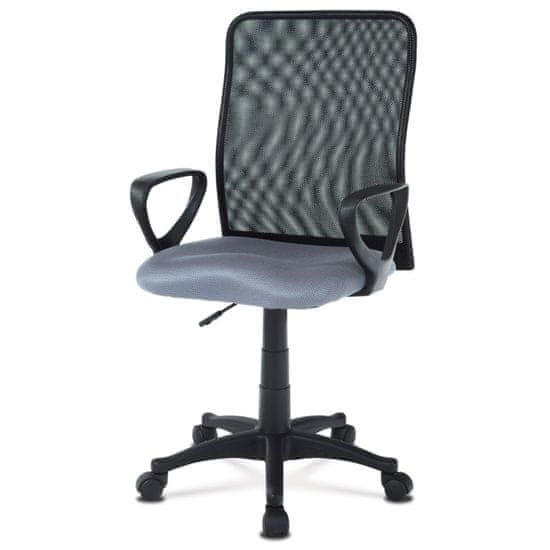 Autronic - kancelárska stolička, látka MESH šedá / čierna - KA-B047 GREY