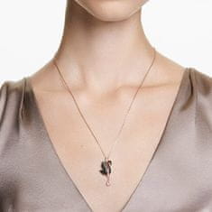 Swarovski Luxusný bronzový náhrdelník s kryštálmi Iconic Swan 5678045