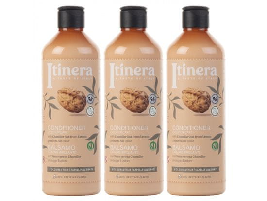sarcia.eu ITINERA Kondicionér na farbené vlasy s orechom Veneto, 96 % prírodných zložiek, 370 ml