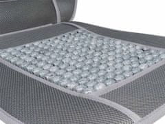 Poťah sedadla guličkový šedý s opierkou bedier
