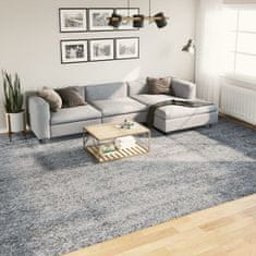 Petromila vidaXL Chlpatý koberec vysoký vlas moderný modrý 300x400 cm