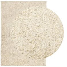Petromila vidaXL Shaggy koberec PAMPLONA, vysoký vlas, moderný, zlatý 160x230 cm