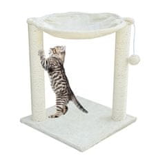 shumee Stojacie škrabadlo/hojdacia sieť pre mačky na dvoch sisalových stĺpikoch, odolné ležadlo