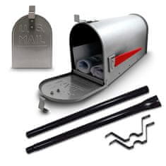 shumee Americká poštová schránka na listy + štýlová čierna pošta