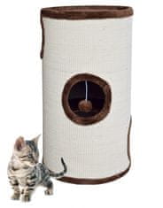 shumee Sisalová mačacia trubica 70cm Veža s pelechom, hračka pre mačky