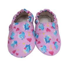Copa cop Detské textilné papuče Barefoot - Ružový jednorožec, 30.5