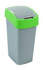 CURVER Odpadkový kôš Flipbin 50 l, strieborno - zelený