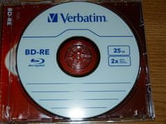 VERBATIM Blu-Ray BD-RE, 2x, 25GB, 5pack, Jewel