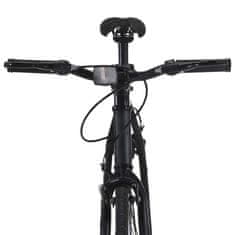 Vidaxl Bicykel s pevným prevodom čierno-zelený 700c 55 cm