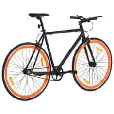 Vidaxl Bicykel s pevným prevodom čierno-oranžový 700c 55 cm