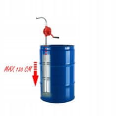 MDTools Ručné rotačné čerpadlo na olej a naftu, prietok 30-60 l, červené