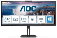 AOC CU34V5CW - LED monitor 34" UW-QHD (CU34V5CW/BK)