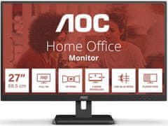 AOC 27E3UM - LED monitor 27" FHD (27E3UM/BK)