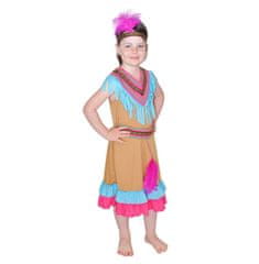 Detský kostým Indiánka - veľ.M (120-130 cm)