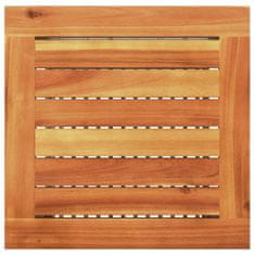 Vidaxl Záhradný stôl sivý 40x40x42 cm polyratan akáciové drevo