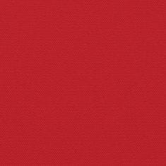 Vidaxl Zaťahovacia bočná markíza, červená 200x600 cm