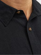 Jack&Jones Pánska košeľa JJESUMMER Comfort Fit 12248384 Black (Veľkosť L)