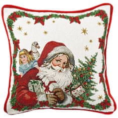 Villeroy & Boch Vianočný gobelínový vankúš TOY'S FANTASY Santa, štvorcový