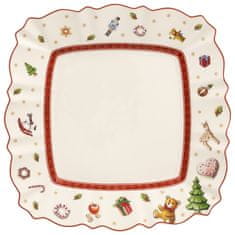 Villeroy & Boch Vianočný štvorcový šalátový tanier z kolekcie TOY'S DELIGHT