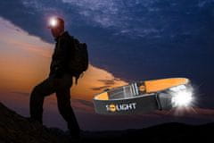 Solight Solight LED čelové nabíjacie svietidlo, 150 plus 100lm, biele a červené svetlo, Li-ion, USB WN40
