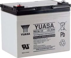 4DAVE Yuasa Pb trakční záložní akumulátor AGM 12V/36Ah pro cyklické aplikace (REC36-12I)