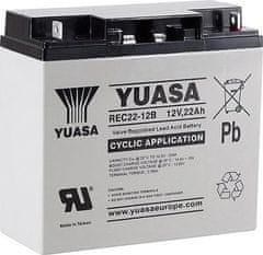 4DAVE Yuasa Pb trakční záložní akumulátor AGM 12V/22Ah pro cyklické aplikace (REC22-12B)