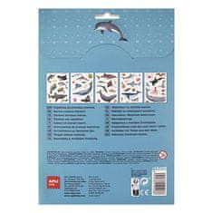 Apli Samolepka "Stickers", morské živočíchy, odstrániteľné, 50 ks, 19428