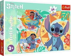 Trefl Puzzle Lilo&Stitch: Šťastný deň MAXI 24 dielikov
