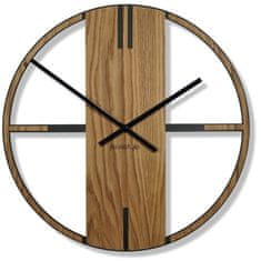 Flexistyle Nástenné hodiny Unique 50cm, z21f hnedá