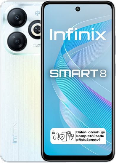 Infinix Smart 8, 3GB/64GB, Galaxy White