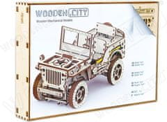 Wooden city 3D puzzle Terénne auto - džíp 4x4, 570 dielikov