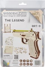 Wooden city 3D puzzle Pistol Legend BRT-9, 31 dielikov