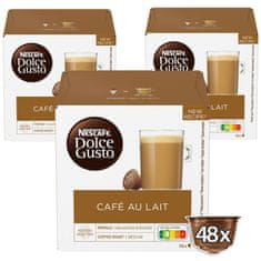 NESCAFÉ Dolce Gusto Café au Lait – kávové kapsle – 3x16 ks