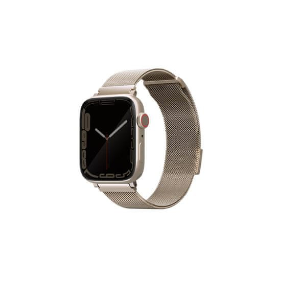 UNIQ Oceľový náramok pre Apple Watch 38/40/41 mm, Starlight