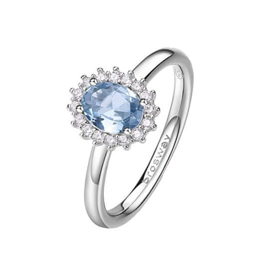 Brosway Elegantný strieborný prsteň Fancy Cloud Light Blue FCL74