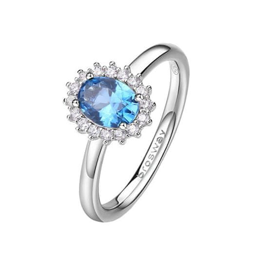 Brosway Elegantný strieborný prsteň Fancy Freedom Blue FFB70
