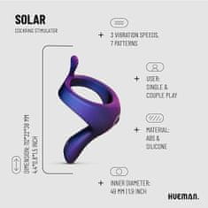 Hueman Hueman Solar, krúžok na penis a strap-on vibrátor