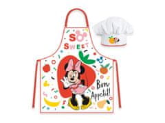 BrandMac Detská zástera s čiapkou Minnie Mouse So Sweet