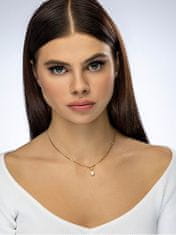 Emily Westwood Pozlátený dvojitý náhrdelník s perlou Alyssa EWN23080G